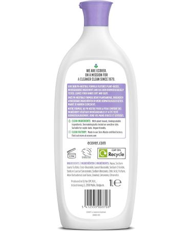 ECOVER Lavender & Aloe Vera Hand Soap Refill 1000ml - 1L (Pack of 1) - Buy Online on SooperMarket.com
