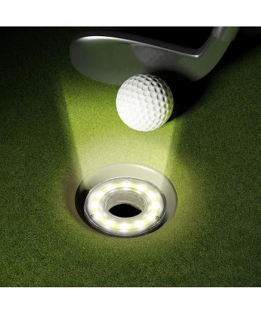 Retisee Glow Golf Hole Lights Set - 4 Pcs LED Glowing Golf Hole, Putting Green Flags, Poles, Light Up Cups for Night Play - Buy Online on SooperMarket.com