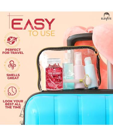 ELEVATE Hair Treatment Serum Oil Capsules - Repair & Moisturize with Argan Jojoba Oils & Vitamins - Smooth, Silky, & Thick Hair - Buy Online on SooperMarket.com