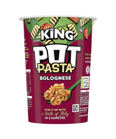 Pot Noodle Pasta Bolognese from the nation's favourite instant noodle brand* instant hot snack quick snacks for when you need filling up 8 x 73 g