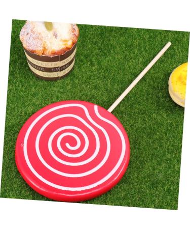 Alipis 4 Pcs Fake Lollipop Props Decor Christmas Lollipop Props Giant Prop Giant Candy Peg with Hook Realistic Candy Props Kid Toys Lollipop Cake Decorations Child Wooden Ornaments Drinks - Buy Online on SooperMarket.com