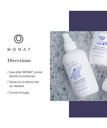 MONAT Junior Gentle Detangler Spray for Kids | All-Natural Tear-Free Sulfate & Paraben-Free | 177 ml e 6 fl oz - Buy Online on SooperMarket.com