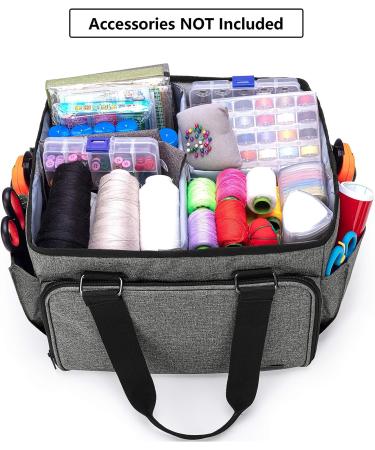 YARWO Sewing Accessories Organizer - Craft Storage Tote Bag in Gray - Buy Online on SooperMarket.com
