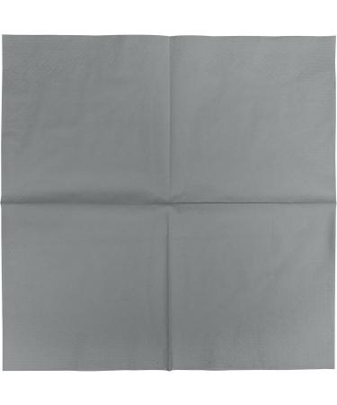 HEKU 100 Monochrome Napkins - 3-Layer 33x33cm | Stylish Gray 5-Pack for Events & Gastronomy | Highly Absorbent & Uniform Quality - Buy Online on SooperMarket.com