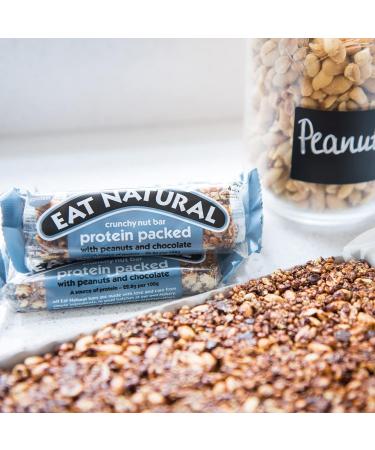 Eat Natural Protein Bars - Peanuts & Chocolate Nut Bar 20 x 45g - Gluten Free & Seriously Crunchy Snack Bars - 20 Count Pack - Buy Online on SooperMarket.com