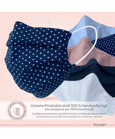 Buy Tanzmuster Washable Cotton Masks for Kids & Adults - 2-Ply Black & White Dotted - Nose Clip & Filter Pocket - OEKO-TEX Standard 100 | International Shipping Available - Buy Online on SooperMarket.com