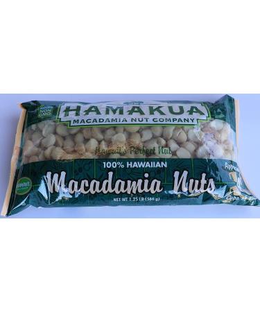 Hamakua Macadamia Nuts - Large Hawaiian Grown Dry Roasted Macadamias (1.25 lb) - Natural Eco-Friendly Baking Nuts - Pack of 1 - Buy Online on SooperMarket.com