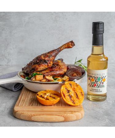 Womersley Fine Fruit and Herb Vinegar - Orange and Mace (150ml) - Ideal for Cooking, Stir-Fries, Sauces, and Salad Dressings - Buy Online on SooperMarket.com