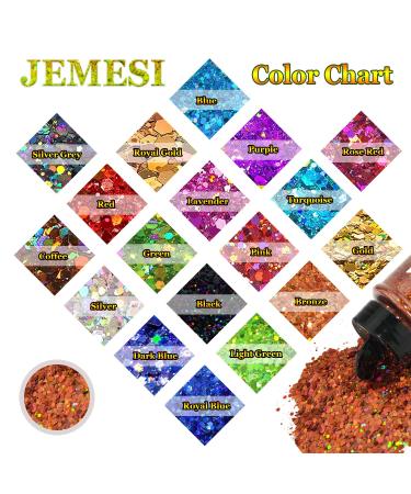 HOLOGRAPHIC Purple Chunky Glitter 100g | Craft Glitter for Resin Face Nail Body Slime & Festival Art - International Shipping - Buy Online on SooperMarket.com