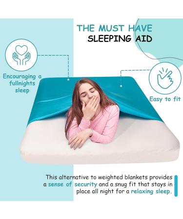 Sentire-Sensory UK Compression Bed Sheet - Double Blue - Autism & Anxiety Aid for Kids - Buy Online on SooperMarket.com