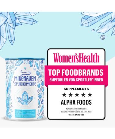 Calcium Magnesium Zinc Powder 450g - Unflavoured Supplement Complex with Shilajit Essence - Alpha Foods - Buy Online on SooperMarket.com