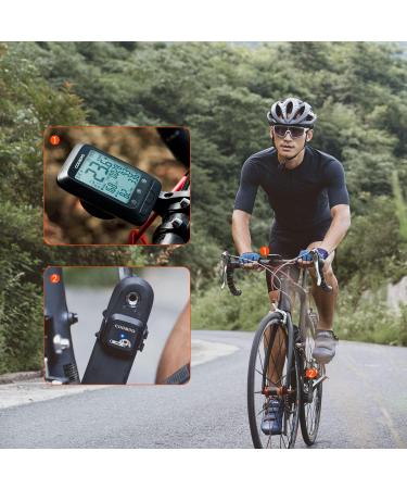 COOSPO Bluetooth Ant+ Bike Speed & Cadence Sensor - IP67 Waterproof Compatible with Zwift Rouvy Kinomap & More (BK467) - Buy Online on SooperMarket.com