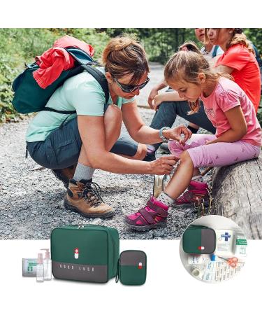 Buy Medicine Pocket Travel Pharmacy Bag - Large Capacity Waterproof First Aid Storage (2 Stk Green) | Portable Medication Organizer for Home & Travel - Buy Online on SooperMarket.com