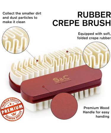 Stone and Clark Horse Hair Shoe Brush - Premium Quality Leather Polish Brush with Horse Hair Bristles - Beech Wood Handle - Ideal for Suede and Crepe Shoes - Buy Online on SooperMarket.com