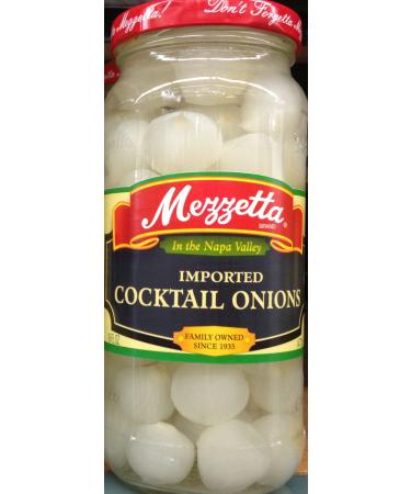 Mezzetta Imported Cocktail Onions 16 Ounce (Pack of 2)