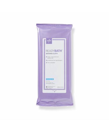 Medline ReadyBath Unscented Body Cleansing Cloths, Standard Weight Wipes (8 Count Pack, 30 Packs) Unscented 8 count- 30 packs