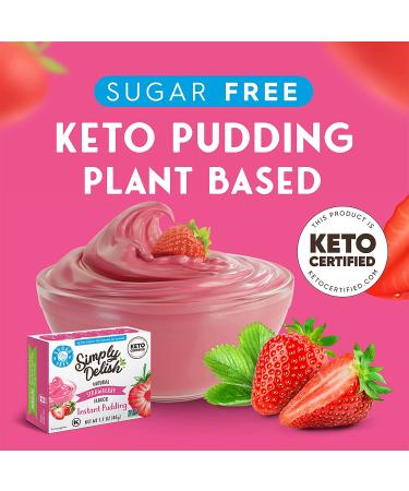 Natural Simply Delish Instant Strawberry Pudding - 1.7 oz | Healthy Dessert - Buy Online on SooperMarket.com