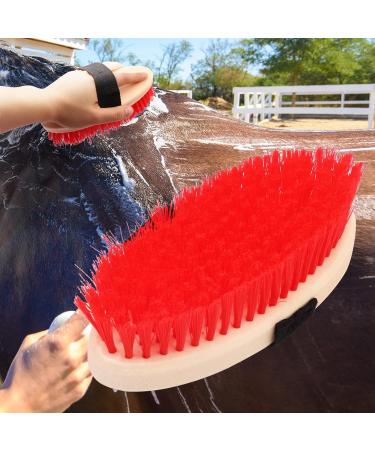 BREUAILY Horse Grooming Kit 10pcs Professional Horse Soft Massage Brush Kit Portable Horse Cleaning Tool Kit Horse Hair Brush Curry Comb Hoof Pick for Horse Cow Pony - Buy Online on SooperMarket.com
