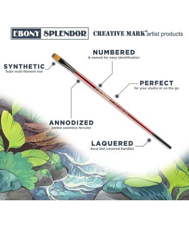 Ebony Splendor Long Handle Filbert Brush Set - Set of 6 Brushes - Buy Online on SooperMarket.com