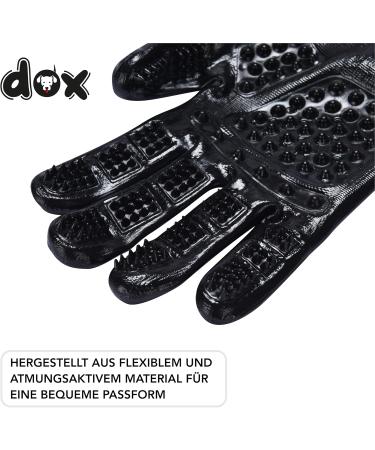DDOXX Animal Care Gloves & Career Shoes Set - Premium Hair Removal for Cats Dogs & Horses - Bathing & Massage Gloves in Black - Buy Online on SooperMarket.com