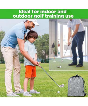 120 Pcs Plastic Golf Balls for Indoor Outdoor Training with Mesh Bags - White - Buy Online on SooperMarket.com