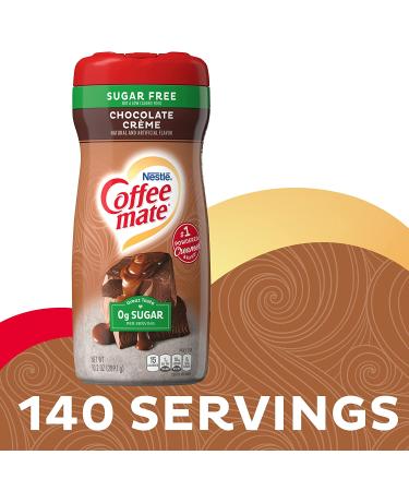 Coffee Mate Sugar Free Chocolate Creme Powder Creamer 10.2 oz | Keto-Friendly Coffee Creamer - Buy Online on SooperMarket.com