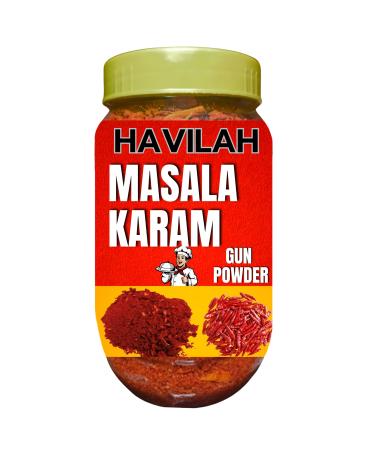 Havilah Gun Powder | Gun podi | Gun Podi powder | Koora karam | sambar karam | Andhra Gun powder |450 g | No Added Preservatives & Colours 450 gm 1 g (Pack of 1)