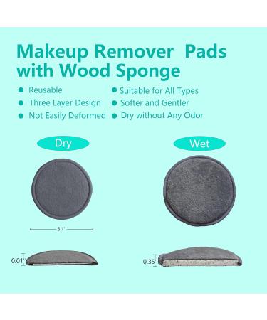 Reusable Cotton Rounds & Bamboo Makeup Remover Pads - Eco-Friendly Soft Three Layer Face Cleanser | International Shipping Available - Buy Online on SooperMarket.com