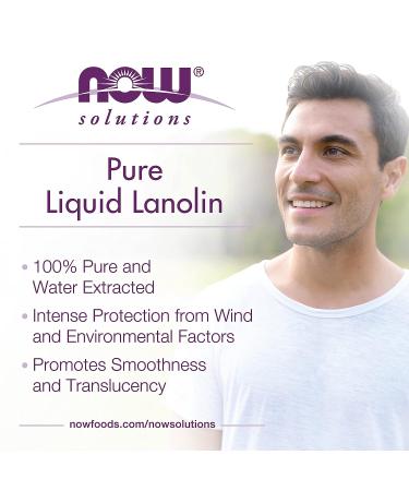 NOW Solutions Liquid Lanolin Pure Intense Protection for Dry Rough Lips and Skin - 4oz Pack of 1 - Buy Online on SooperMarket.com