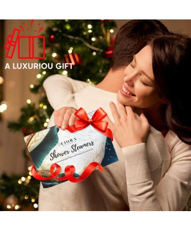 Fiora Naturals Shower Bombs: 12 Aromatherapy Vapor Tablets for Women | Stress Relief Essential Oil Shower Steamers | Spa Bath Bomb Gift - Buy Online on SooperMarket.com