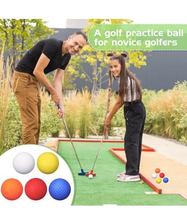 120 Pack Foam Golf Practice Balls - Realistic Feel, Limited Flight Training Balls for Indoor/Outdoor Use - Multi Colored Soft Balls for Golf Parties - Buy Online on SooperMarket.com