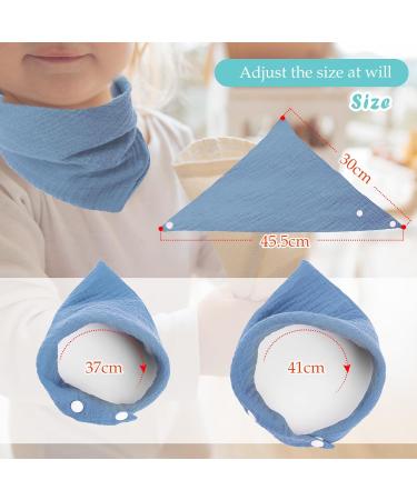 WD&CD 4-Piece Triangle Baby Dribble Bibs | Adjustable Buttons | Soft & Absorbent for Boys & Girls - Buy Online on SooperMarket.com