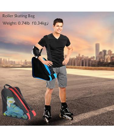 Adjustable Roller Skate Bag | Large Capacity | Breathable | Blue+Red - Buy Online on SooperMarket.com