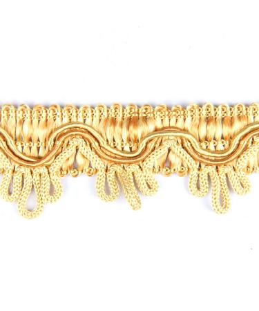 BEL AVENIR Braid Trim 3cm 12Yards Delicia French Gimp Basic Sewing Polyester DIY Crafts Costume Home Decoration (Gold)