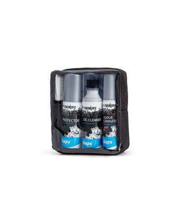 Kaps Sneaker Travelling Cleaning Set Complete Sneaker Clean and Care Kit Shoe Care Set for Sneakers Footwear Cleaning Kit with Travel Bag
