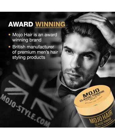 MOJO Hair Classic Pomade 3xPack Strong Hold & Low Shine Premium Water Based Pomade Luxury Fragrance Washes Out With Ease Hair Styling For Men & Women 3x 75ml/64g/2.53Floz 75 ml (Pack of 3) - Buy Online on SooperMarket.com