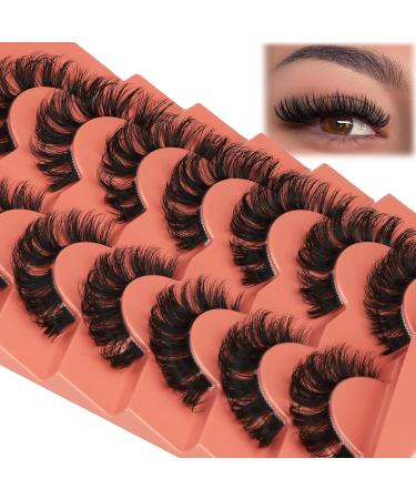 Alphonse D Curl Faux Mink Fluffy False Eyelashes | DIY Cluster Lashes | Natural Wispies | 7 Pairs Pack | Style A - Buy Online on SooperMarket.com