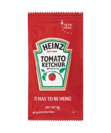 Heinz Tomato Ketchup Single Serve Packets (500 ct Pack) 0.3 Ounce (Pack of 500)