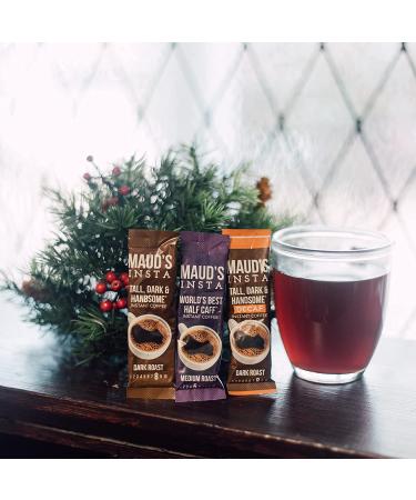 Maud's Instant Decaf Dark Roast Coffee 30ct Travel Packs - 100% Arabica, California Roasted Decaf Instant Coffee - Buy Online on SooperMarket.com