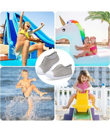 Fires Kids Water Shoes - Quick Dry Barefoot Water Socks for Beach Swim - Lightweight Toddler Sandals - 6 Toddler Lightgray - Buy Online on SooperMarket.com