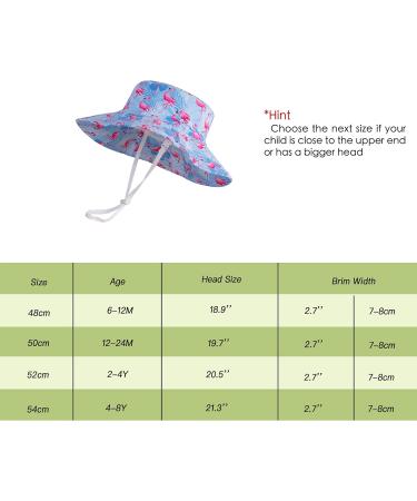 LANGZHEN Baby Girls Sun Protection Beach Hat with Chin Strap - Purple, 1-2 Years - Buy Online on SooperMarket.com
