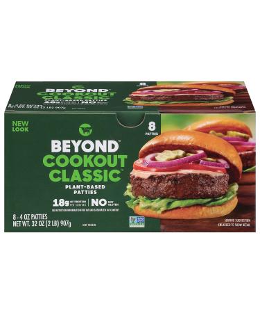 Beyond Meat Cookout Classic Plant-Based Burger Patties, 8 pk, 32 oz