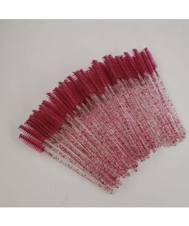 ZHIYE 50 PCS Disposable Eyelash Mascara Brushes Wands | Red Eyebrow Castor Oil Brush Kit | Makeup Tool Applicator Set - Buy Online on SooperMarket.com