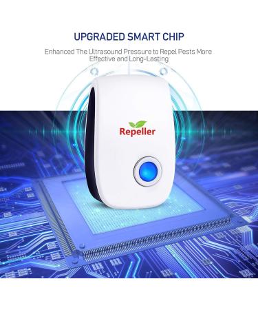 Indoor Ultrasonic Pest Repeller - Electronic Plug-in Control for Roach, Rodent, Mouse, Bugs, Mosquito, Mice, Spider - 4 Pack - Buy Online on SooperMarket.com