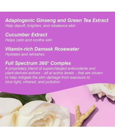 COOLA Organic Rewakening Rosewater Mist Face Spray - Vegan Gluten Free Skin Barrier Protection with Ginseng & Green Tea - 1.7 Fl Oz - Buy Online on SooperMarket.com