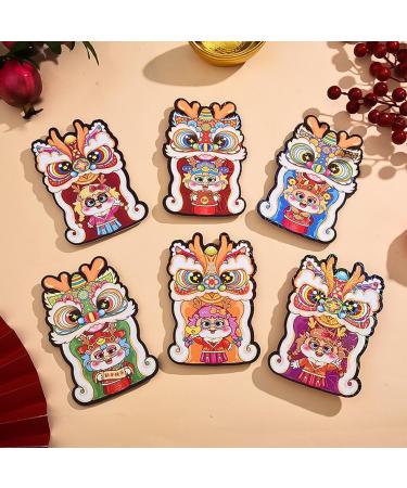 6X 2024 Chinese New Year Red Envelopes Red Pockets Lunar Cute Hong Bao for Spring Festival Graduation Gifts B Style B - Buy Online on SooperMarket.com