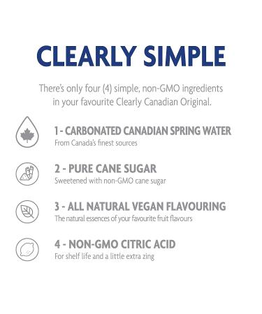 Clearly Canadian Mountain Blackberry Sparkling Spring Water - 12 Bottles x 325mL Case, Natural & Carbonated Seltzer Water - Buy Online on SooperMarket.com