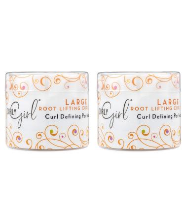 Curly Girl LARGE Root Curl Clips (2 Pack) Rust Resistant Alligator Clips Curly Girl Approved Salon or Home Use 2 Pack of 25 Clips