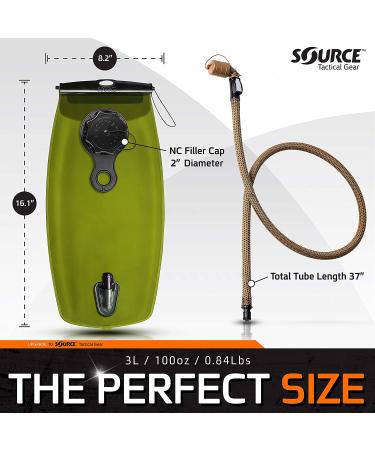 Source Hydration Bladder WXP 3L - High Flow Storm Valve - All Hydration Technology - 100oz - 4305530003 - Buy Online on SooperMarket.com