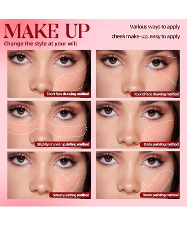 HOSAILY 6 Colors Mini Cream Blush Stick Set Matte Velvet Cream Blush Makeup Lightweight Natural Blendable Face Blush Stick Multi-Use Lip and Cheek Tint Cream Blusher for All Skin Tones - Buy Online on SooperMarket.com